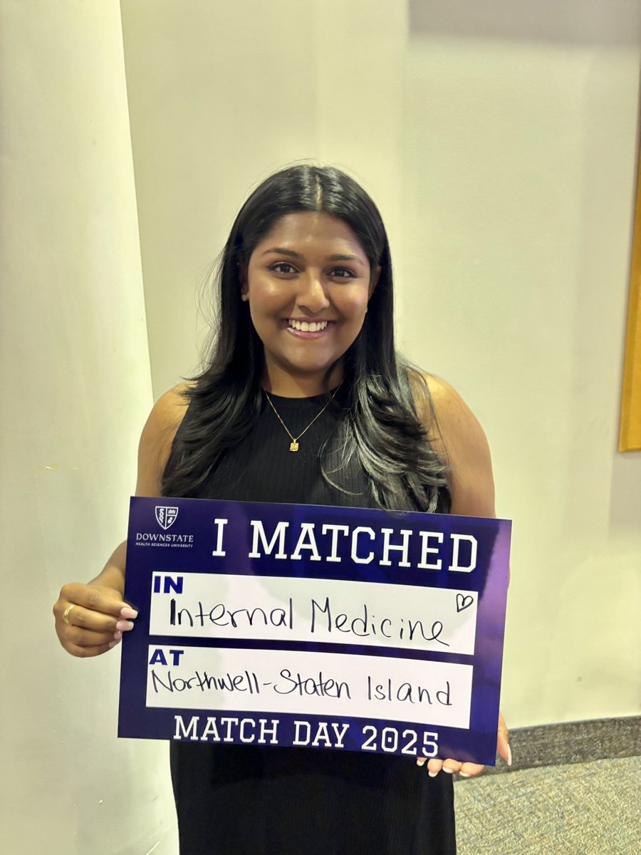 Thrilled to announce my match at Northwell Staten Island University Hospital for internal medicine! Honored to serve the community that shaped me and raised me-where I was born and now will return as a resident physician! Insane!! <a href="/SIUHOSPITAL/">SIUH</a> #Match2025