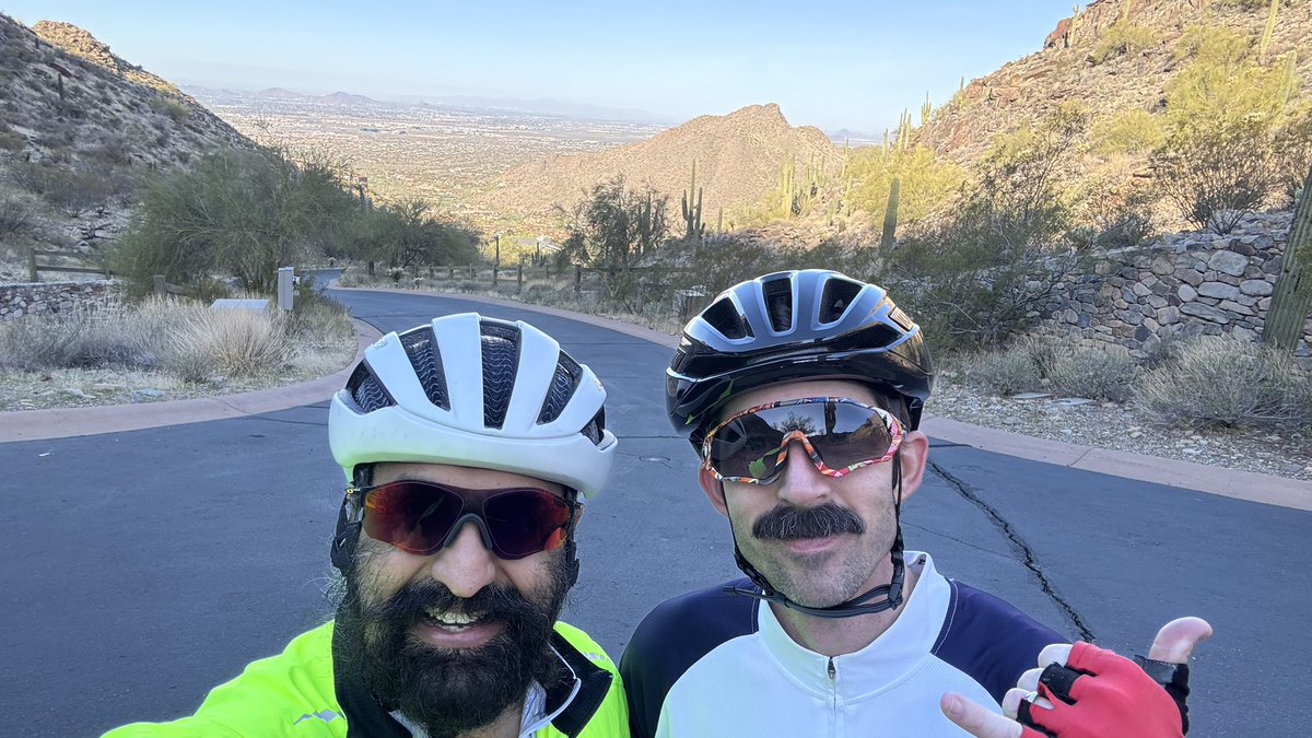 Parminder singh (@parminder1699) on Twitter photo Getting ready for Tour De scottsdale to support Hope Foundation. Did close to 3000 ft elevation with Tom today.
Please support if you have not done so. <a href="/SupportingSWOG/">The Hope Foundation for Cancer Research</a> <a href="/neerajaiims/">Neeraj Agarwal, MD, FASCO</a> <a href="/PGrivasMDPhD/">Petros Grivas</a> <a href="/shilpaonc/">Shilpa Gupta</a> <a href="/GIcancerDoc/">Tanios Bekaii-Saab, MD</a> <a href="/MayoClinic/">Mayo Clinic</a> <a href="/IrbazRiaz/">Irbaz Riaz MD,MS,MBI,PhD</a>
tourdescottsdale.org/Race/Donate/14… Getting ready for Tour De scottsdale to support Hope Foundation. Did close to 3000 ft elevation with Tom today.
Please support if you have not done so. <a href="/SupportingSWOG/">The Hope Foundation for Cancer Research</a> <a href="/neerajaiims/">Neeraj Agarwal, MD, FASCO</a> <a href="/PGrivasMDPhD/">Petros Grivas</a> <a href="/shilpaonc/">Shilpa Gupta</a> <a href="/GIcancerDoc/">Tanios Bekaii-Saab, MD</a> <a href="/MayoClinic/">Mayo Clinic</a> <a href="/IrbazRiaz/">Irbaz Riaz MD,MS,MBI,PhD</a>
tourdescottsdale.org/Race/Donate/14…