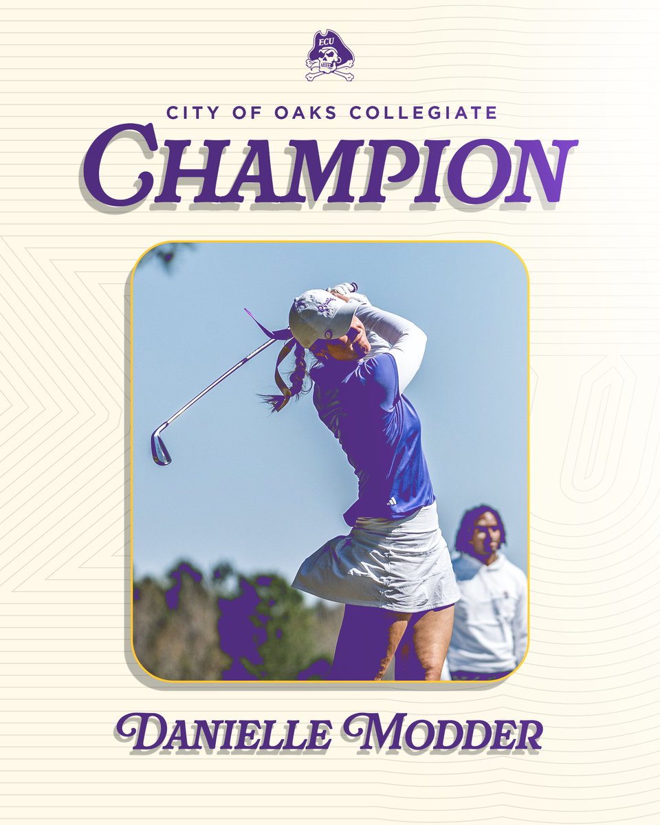 Danielle Modder captured individual medalist honors in the final round of the City of Oaks Collegiate🏆🏴‍☠️