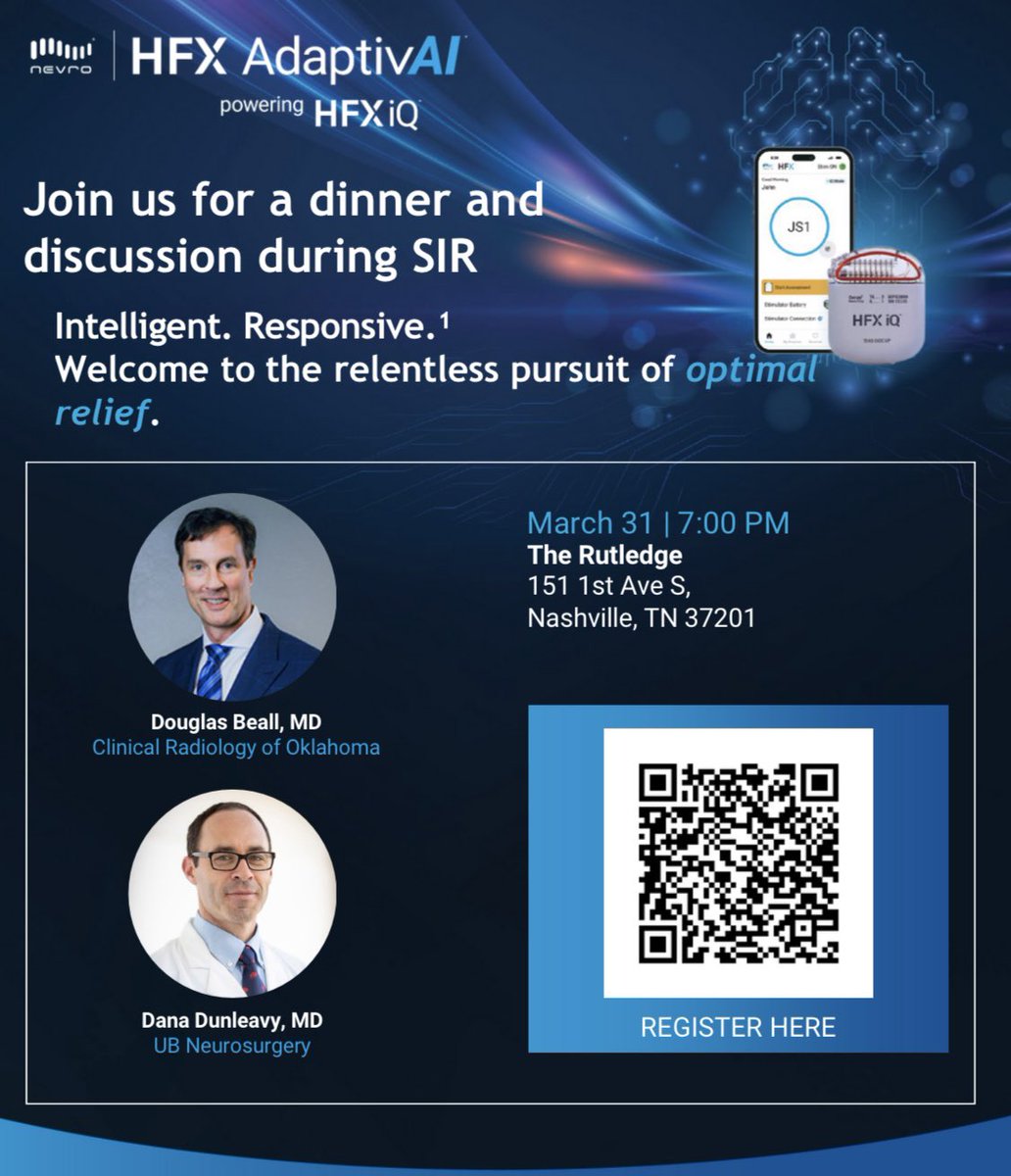 Dana Dunleavy, MD (@imagingdoctor) on Twitter photo Small number of spots left to discuss role for nonpharmaceutical neuromodulation for those doing IO / PAD / dialysis access… just had a recent case referred after LLE revascularization by VS: left foot and calf pain resolved following SCS trial <a href="/SIRspecialists/">Society of Interventional Radiology</a> <a href="/SIO_Central/">SIO</a> Small number of spots left to discuss role for nonpharmaceutical neuromodulation for those doing IO / PAD / dialysis access… just had a recent case referred after LLE revascularization by VS: left foot and calf pain resolved following SCS trial <a href="/SIRspecialists/">Society of Interventional Radiology</a> <a href="/SIO_Central/">SIO</a>
