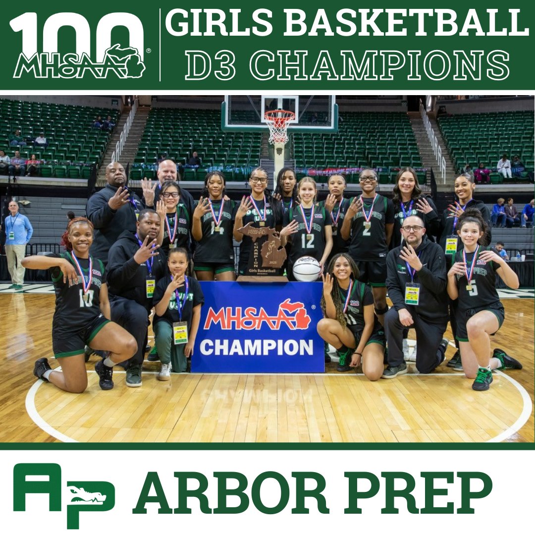 MHSAA (@mhsaa) on Twitter photo 🏀 D3 GIRLS BASKETBALL FINAL: Arbor Prep's Defense Reigns Again in Repeat Low-Scoring Title Clincher >> ow.ly/k1mB50VmNJj 🏆 <a href="/APGators/">Arbor Prep Athletics</a>
#congratulations #finals #basketball #champion #arborprep #gators #MHSAA 🏀 D3 GIRLS BASKETBALL FINAL: Arbor Prep's Defense Reigns Again in Repeat Low-Scoring Title Clincher >> ow.ly/k1mB50VmNJj 🏆 <a href="/APGators/">Arbor Prep Athletics</a>
#congratulations #finals #basketball #champion #arborprep #gators #MHSAA