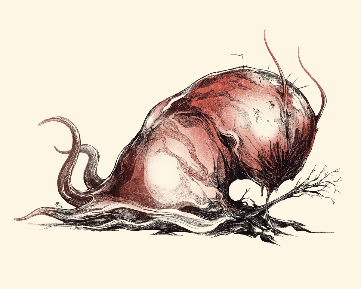 Kaijune 2023 illustrations 
Ooze - the Insatiable Calamity 

#creaturedesign