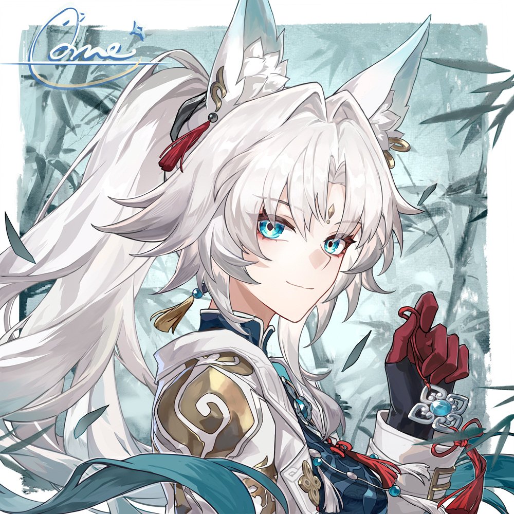 #HonkaiStarRail #Feixiao 
「一块成色漂亮的挂佩」
前些日子在清点青丘军往年战利品时发现了这枚宝石。
听闻星穹列车的开拓者素来有收集一种色泽奇异的宝石的喜好，想着相似的你应该也会喜欢，便差人打成了挂佩。
如何，要现在就戴上试试吗？

拼尽全力学了官方画风orz下次再也不敢了