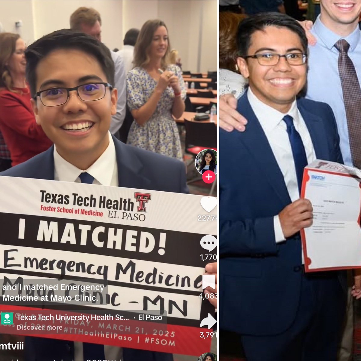 We congratulate Mikey Renteria, Class of 2015, on Match Day ‘25, as he matched to Emergency Medicine w the Mayo Clinic. He has been studying w Foster School of Medicine @ Texas Tech. Once a Phoenix, Always a Phoenix! 🐦‍🔥Well done, Dr. Renteria! #PhoenixFamily #TeamSISD #ALLIN