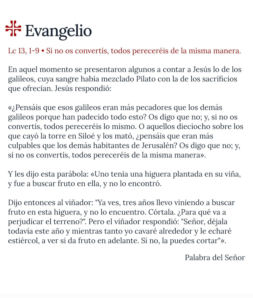 VirgenButarque's tweet photo. #EVANGELIODELDÍA 📖 |

➕ ¡Feliz III Domingo de Cuaresma, hermanos!

#EsperanzaDelCielo⚓
#SantaCuaresma➕ https://t.co/GgZp8RMEA8