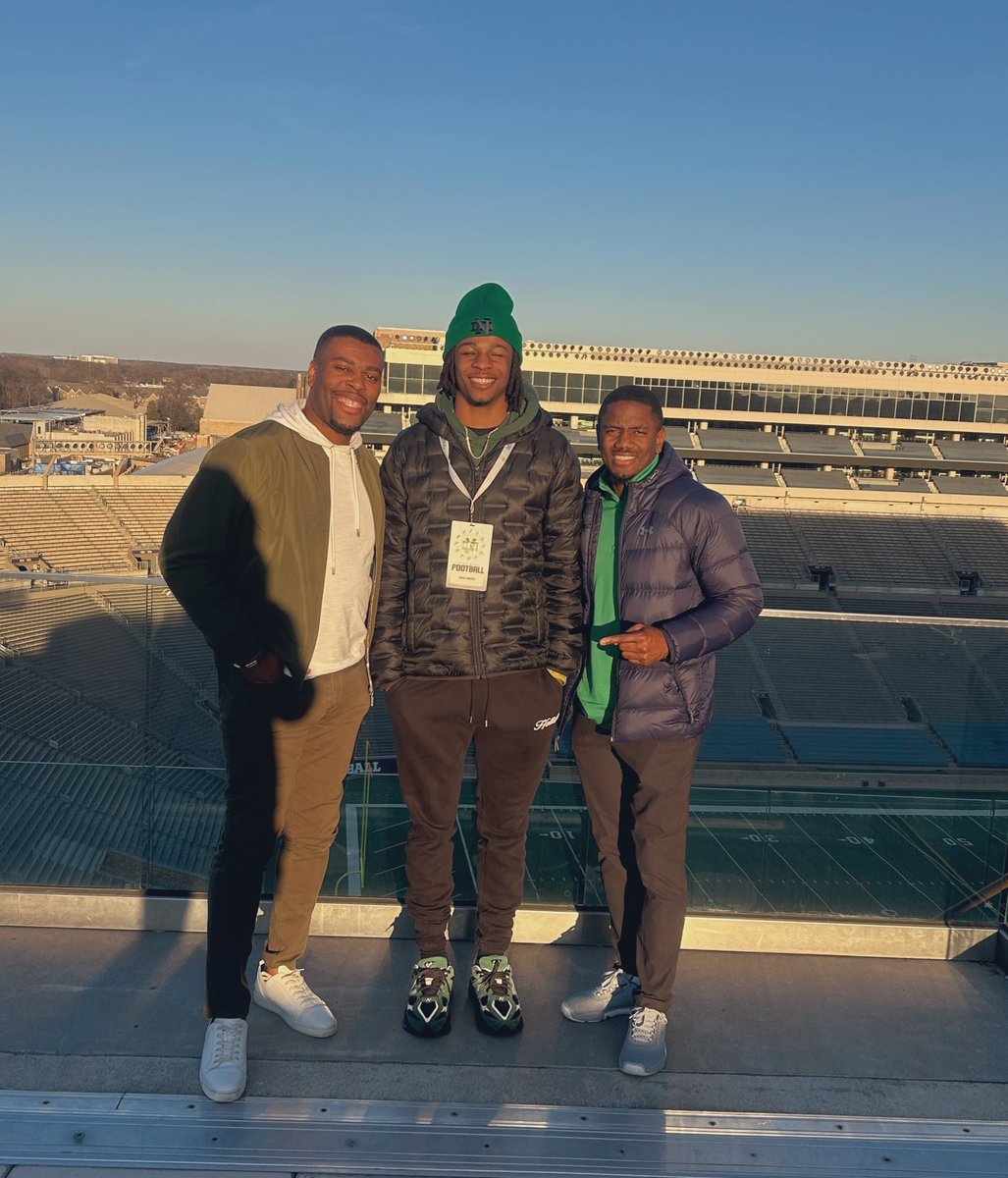 Chaz (@chastonsmith_4) on Twitter photo South Bend 📍 ☘️
<a href="/Marcus_Freeman1/">Marcus Freeman</a> <a href="/CoachMickens/">Mike Mickens</a> <a href="/_CoachCod/">Jevaughn “Jcod” Codlin 🐢</a> South Bend 📍 ☘️
<a href="/Marcus_Freeman1/">Marcus Freeman</a> <a href="/CoachMickens/">Mike Mickens</a> <a href="/_CoachCod/">Jevaughn “Jcod” Codlin 🐢</a>
