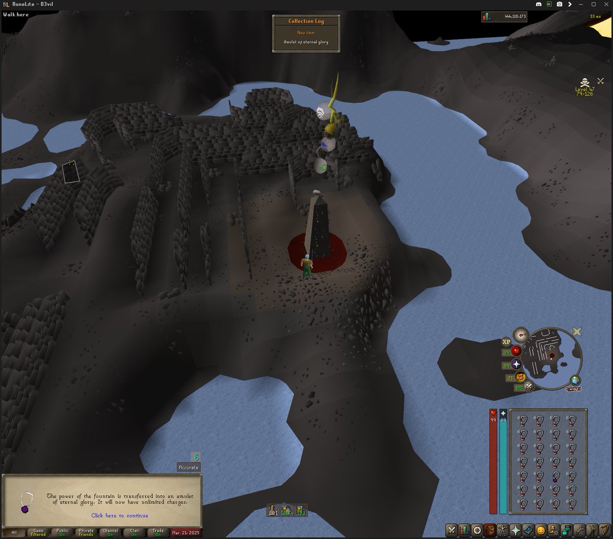 G0d_vs_D3vil's tweet image. everything spoon besides 80k glory lulz #osrs #collectionlog