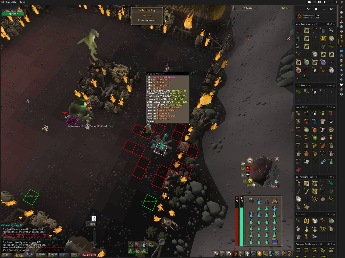 G0d_vs_D3vil's tweet image. everything spoon besides 80k glory lulz #osrs #collectionlog