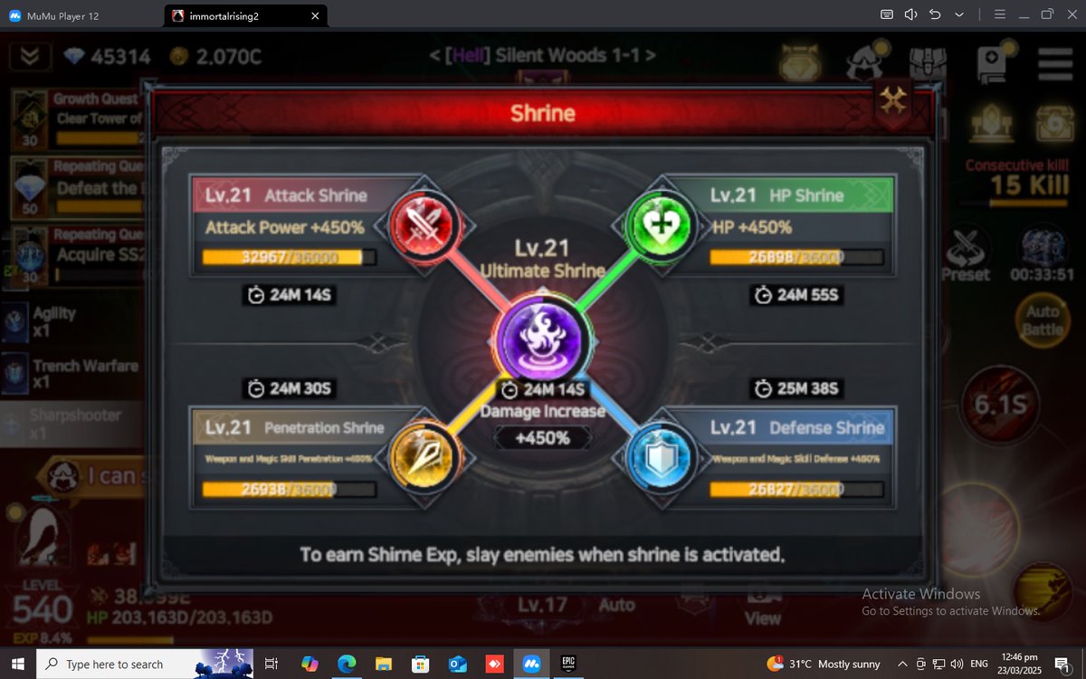 leveling up my shrine to level 21
<a href="/YieldGuild/">Yield Guild Games</a>
<a href="/AuroryProject/">Aurory: Amiko Legends</a>
#immortalRising2
#YGGGAPS9
#YGGxImmortalRising