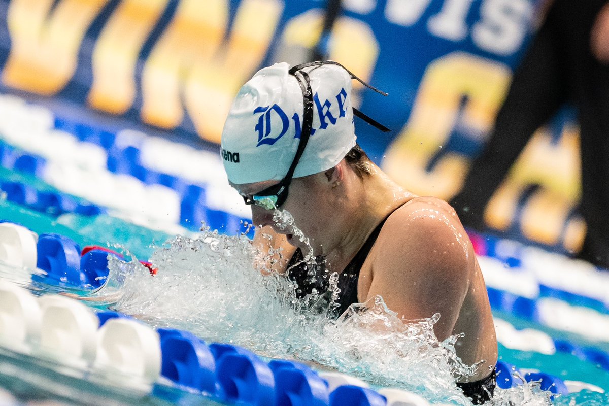 And she does it again for the 3rd year in a row 🤯🏆🔥

Kaelyn Gridley placed 4th with a time of 2:05.91 to earn her third consecutive All-American honors in the 200yd breast!! 

#GoDuke