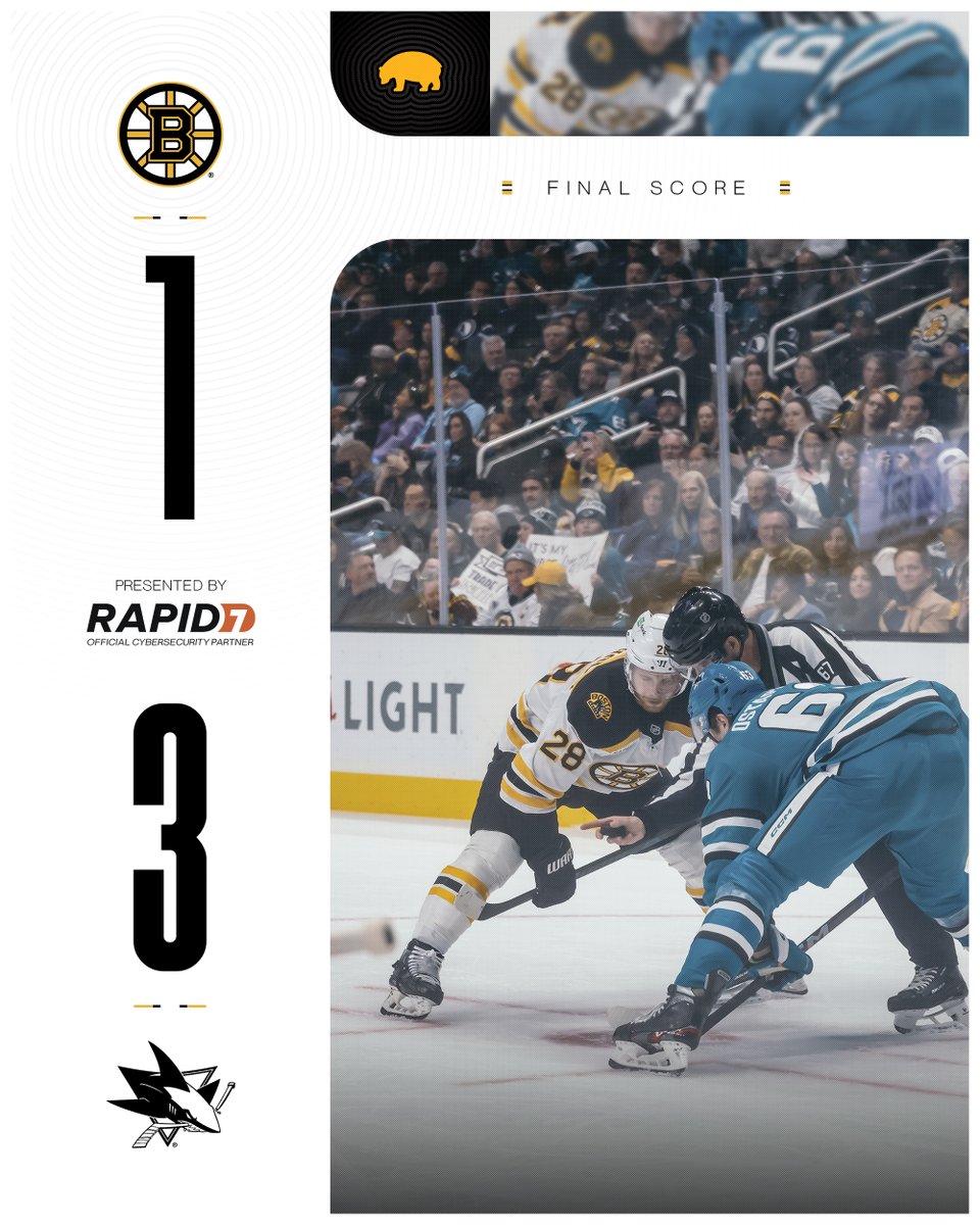 NHLBruins's tweet photo. Final. https://t.co/FvPvdlW5O5