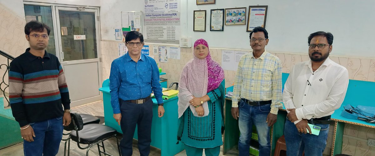 ICApithoria's tweet image. Rashtriya Computer Prashikshan Pariyojna Managing cum Project Director Shree Bishnu Kumar Prajapati Sir and team visited RCPP 401 Study Center, Indian Computer Academy, Pithoria, for a quality inspection, ensuring excellence in education and training.#RCPP #icapithoria