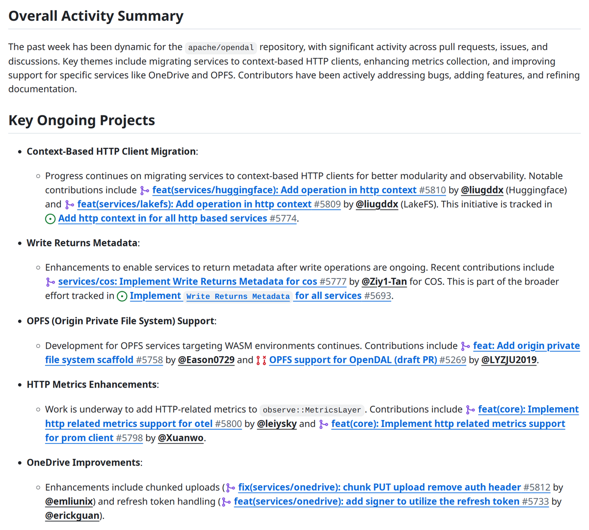Apache OpenDAL tweet media