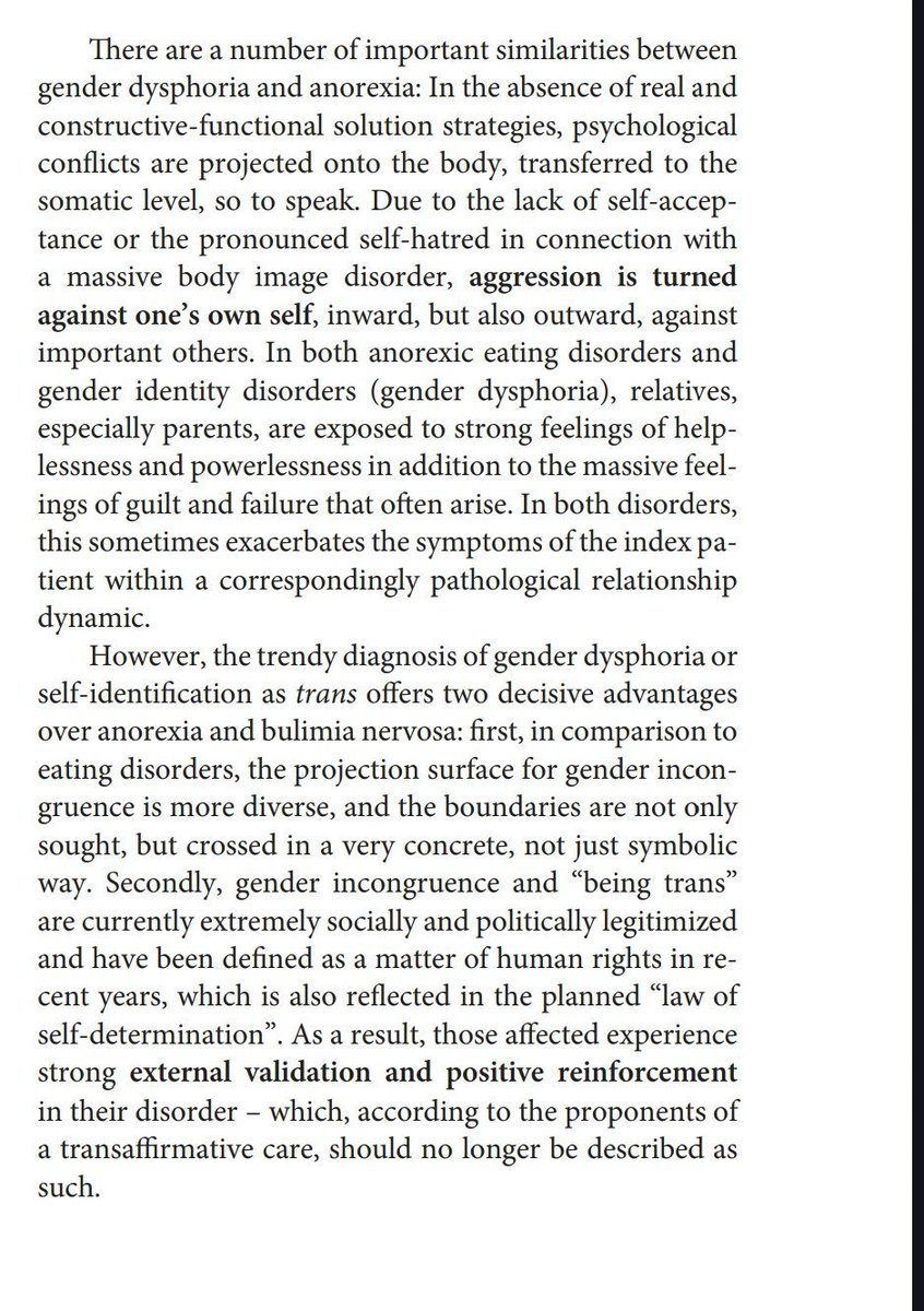 nomennoesomen's tweet photo. @salltweets @fallawanna @detransaqua It is important to note that other body-related conflicts,such as eating disorders,are not treated in the same immoral and non #EBM way.Unlike eating disorders, however, the diagnosis of gender dysphoria offers significant advantages to each party. 2/2
https://t.co/xcasaQPOwi https://t.co/PVQl9R9Oy6