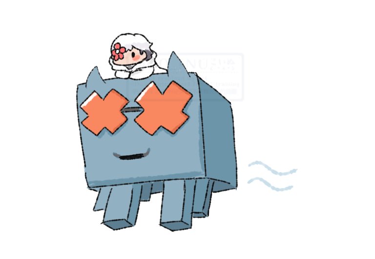「Happy Ghast」|こいぬのイラスト