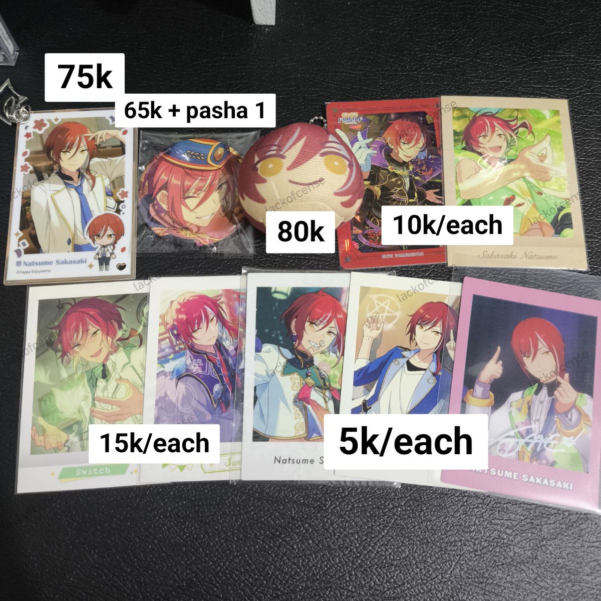 lackofcense's tweet photo. wts | want to sell | lfb | clearance sale ina
natsume koga hinata tomoya tetora chiaki eichi ibara ensemble stars enstars

🗯 take all natsume 270k
🍊 dom tegal

t. keychain pendant pasha pashots anniv badge gokijin omanjuu https://t.co/UemGBvV9Mx