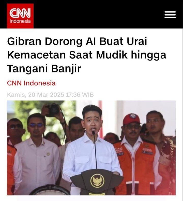 Mending Wapres saja yang diganti sama AI 👀🫢