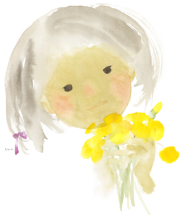 「[安曇野館]4月19日(土)は、安曇野ちひろ美術館が開館して28年目の記念日です」|ちひろ美術館(東京･安曇野)【公式】のイラスト