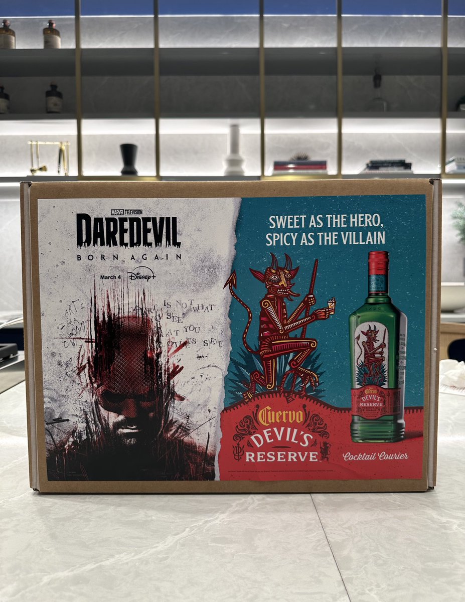 ShadeTV's tweet photo. Crazy - @disney just sent this VIP package over! 🤯
@devilsreserve
#DaredevilBornAgain #DevilishlyDelicious #Gifted https://t.co/9LxHyJitB6