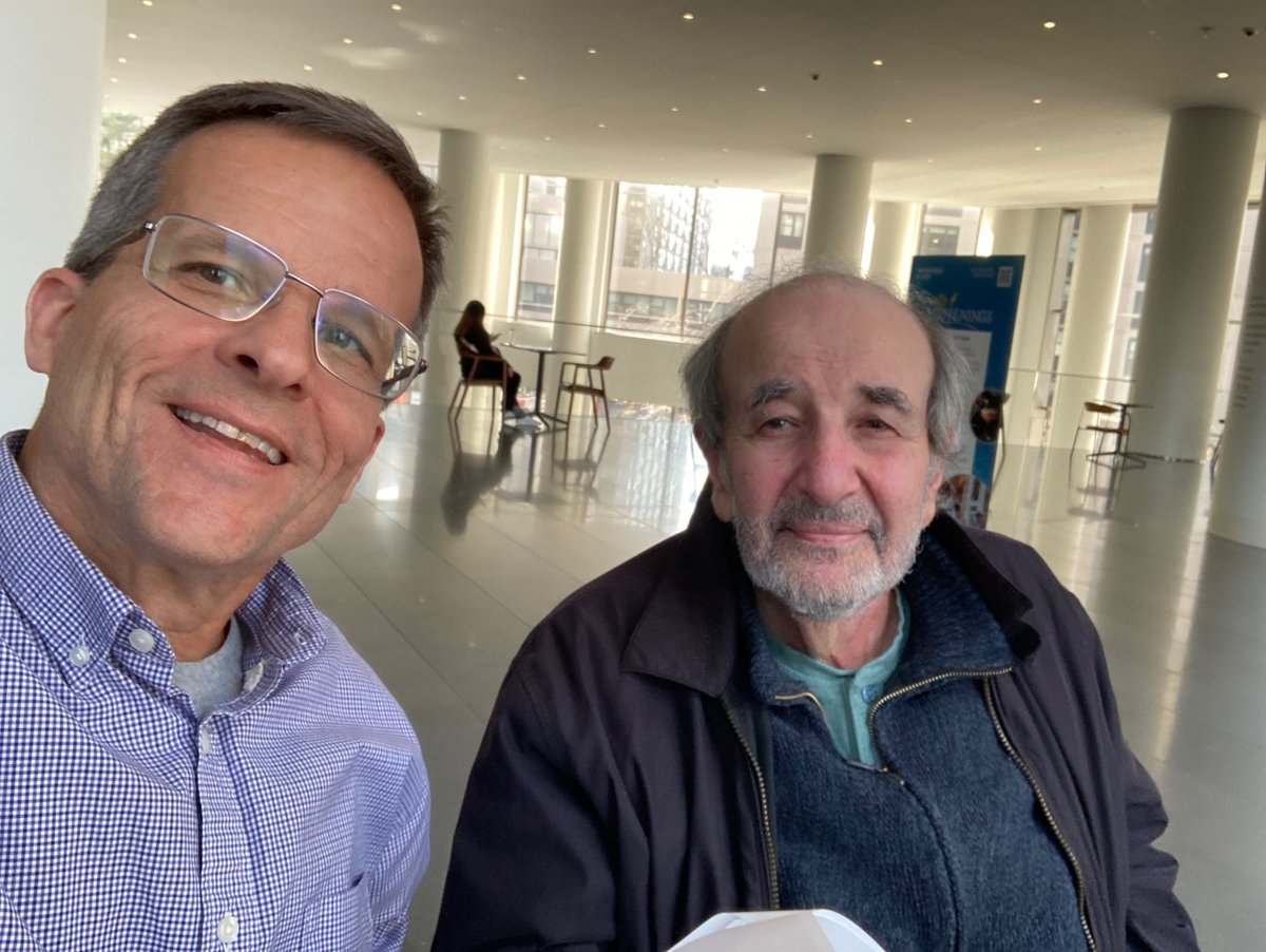 Hanging out in NYC with my dear friend Larry Joseph (downtown, now that Cornelia St Cafe is, alas, no longer with us), capped off with a discussion of some of Larry’s stunning new poems.