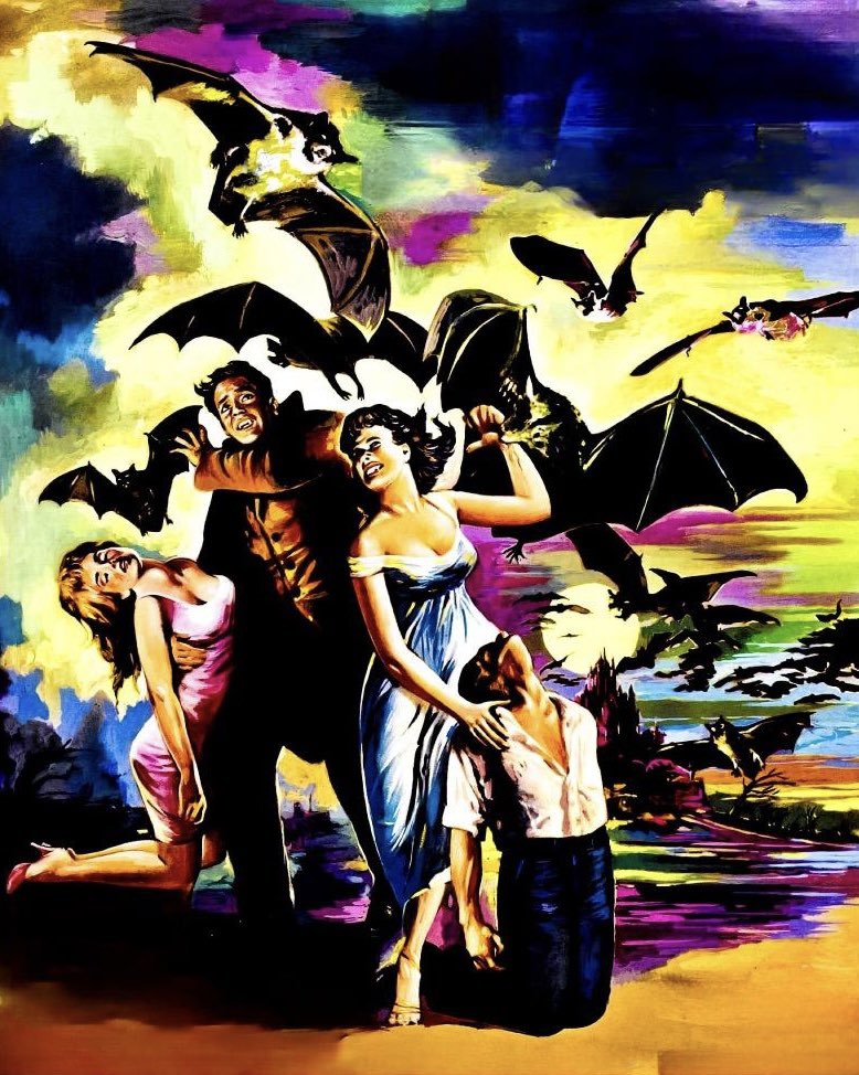 magictoasterfi1's tweet image. Giant devil Bats...summoned from the caves of Hell to destroy the lust of the Vampires!

#kissofthevampire #LeBaiserduvampire