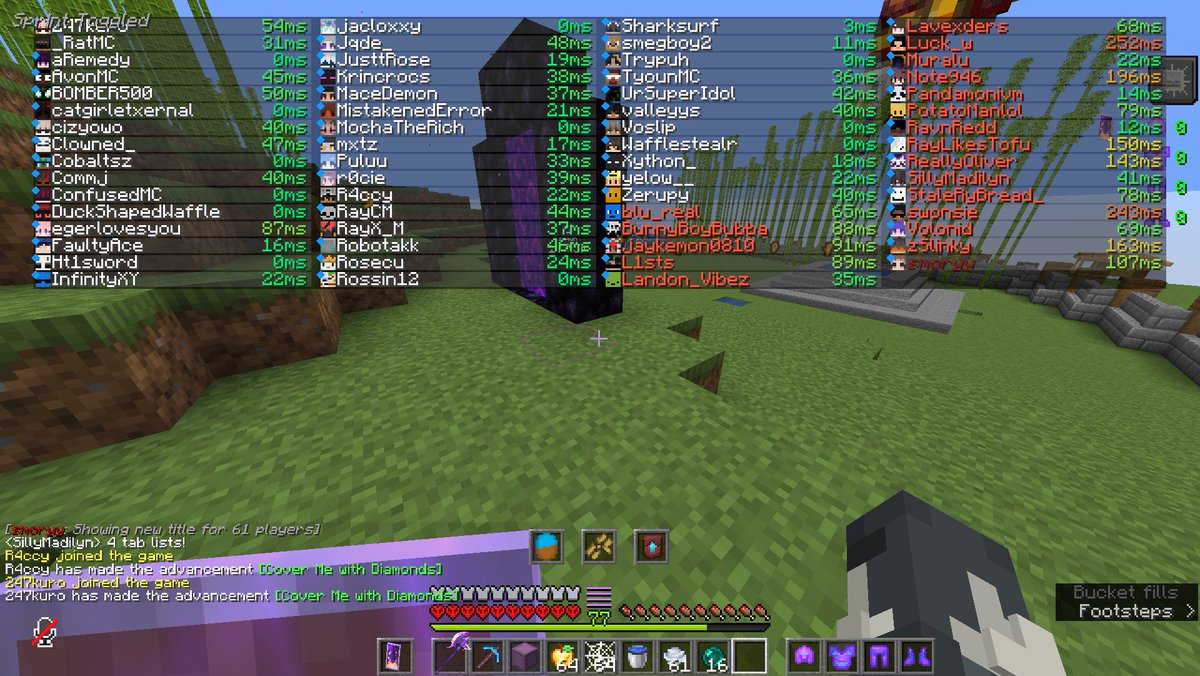 Was so much fun today! <a href="/EmberSMP_/">Ember SMP</a> , albeit a bit laggy.