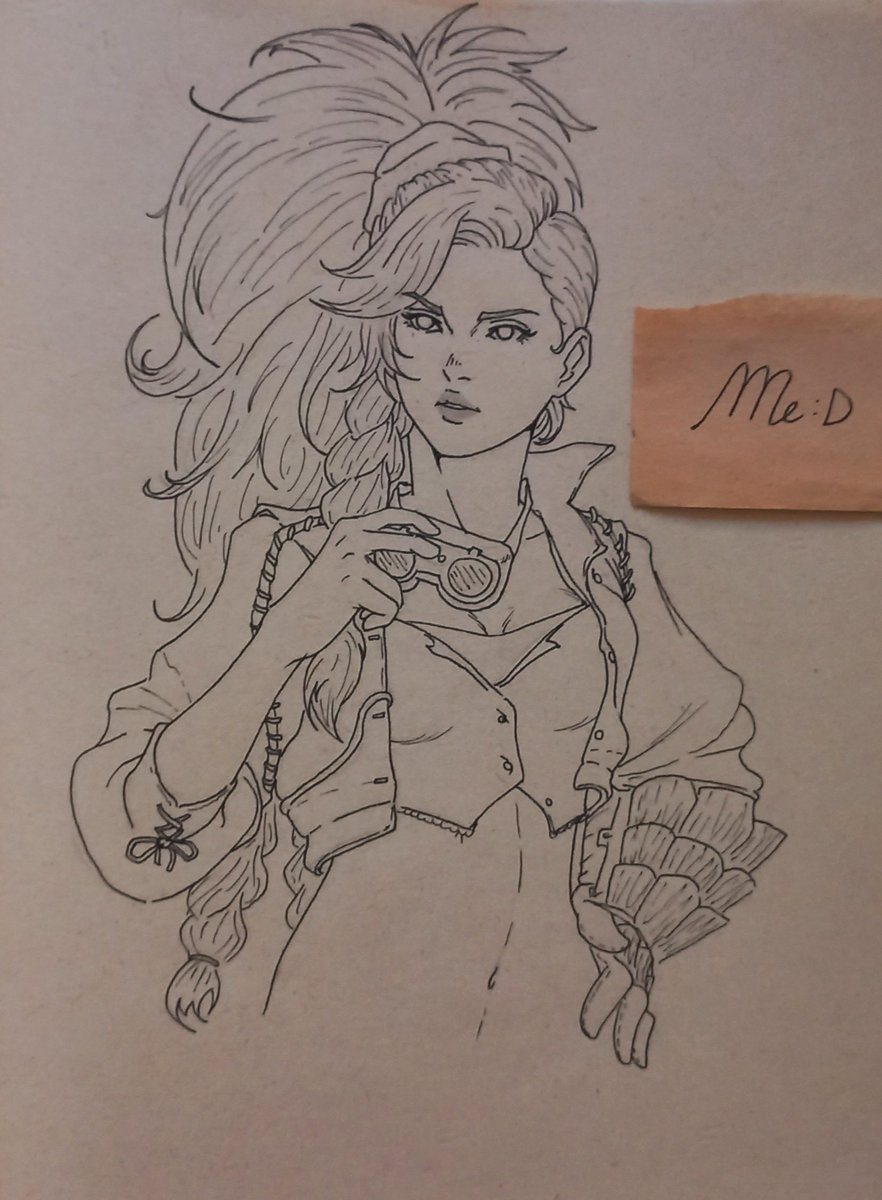 mesdrawings's tweet photo. Hey, I drew Gemma from MHW. I used a reference image for this one and I it came out pretty good. Enjoy :D

#MonsterHunterWilds #MonsterHunter #gemma #CAPCOM #art #drawing #fanart #illustration https://t.co/J3pjjFjg4w