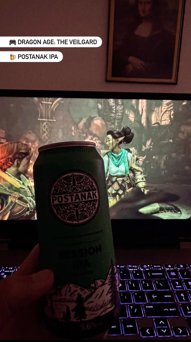 Pombeta's tweet photo. Plan de sábado… viciar un rato al Dragón Age: The Veilgard y una cerveza artesanal IPA de Postanak

#DragonAge #TheVeilgard #PC https://t.co/Iu9VZF6Yvv