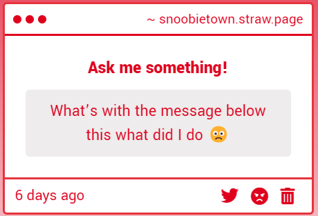 snoobble's tweet photo. do you think i'm dumb?? for real just buzz off. i don't know how to make it MORE clear to you that me or my friends HATE you. and all this trying to "clear your name" is just digging a deeper hole https://t.co/VCJ7WSxQad