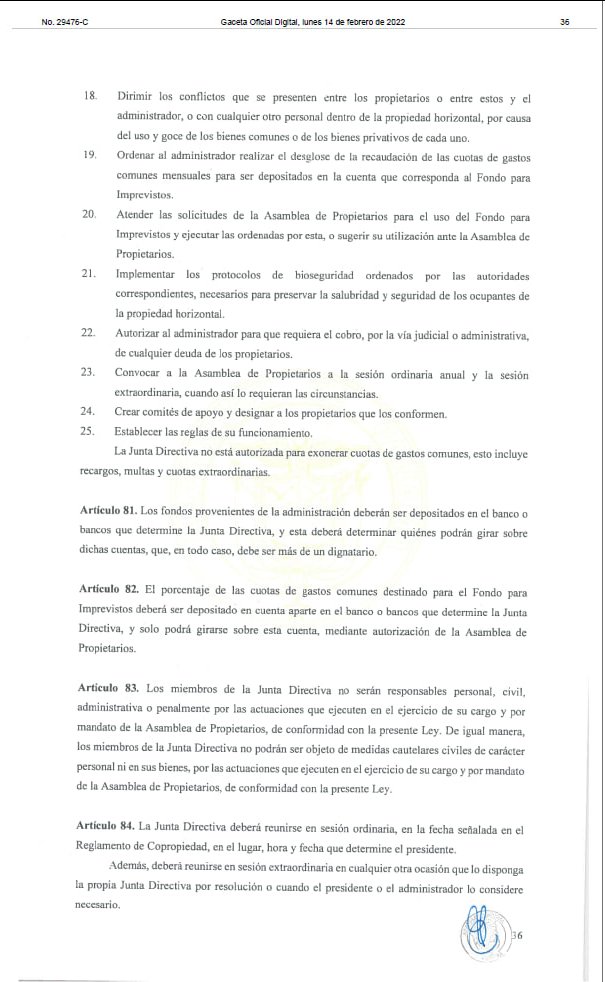Art 80 de Ley 284 de 2022 Propiedad Horizontal restringe a Junta Directiva autorizar gastos suntuarios superfluos, que no sean autorizados antes por Propietarios en presupuesto, sin perjuicio de resp. civil de directores que los aprueben 
.<a href="/MIVIOTPma/">Ministerio de Vivienda y Ordenamiento Territorial</a> miviot.gob.pa/viceot/normati… #PH