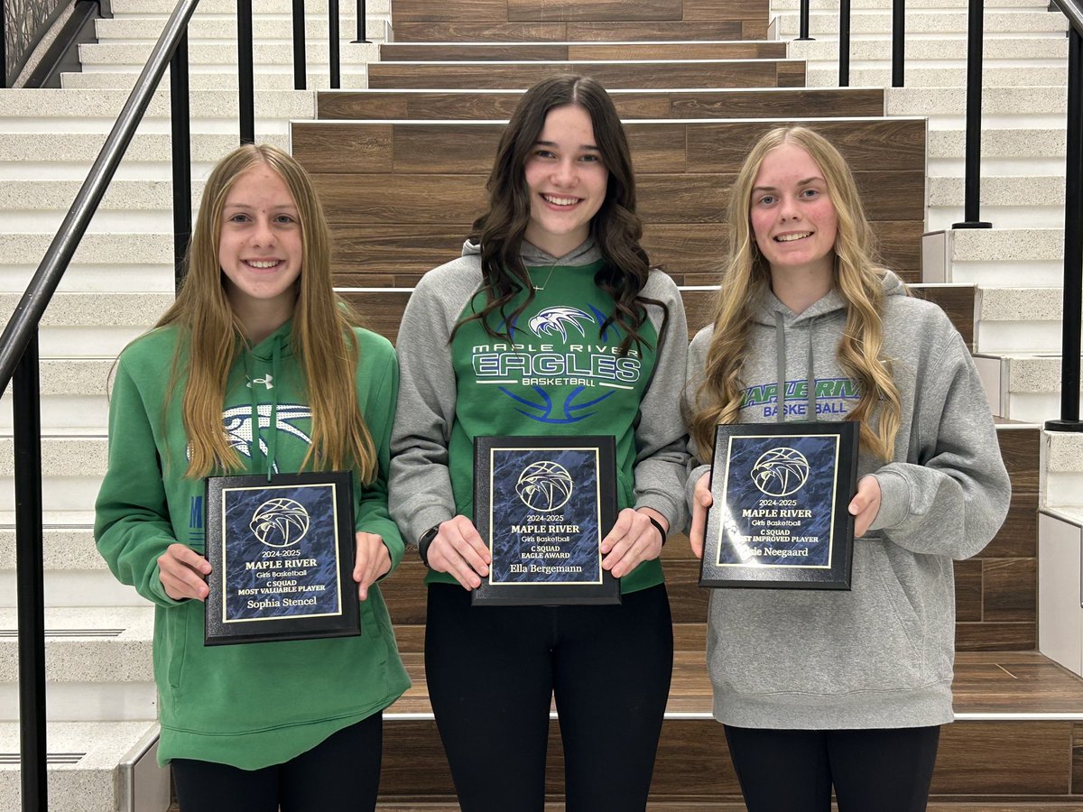 Congratulations to our C Squad Award Winners

Most Valuable Player: Sophie Stencel
Eagle Award: Ella Bergemann
Most Improved Player: Elsie Neegaard