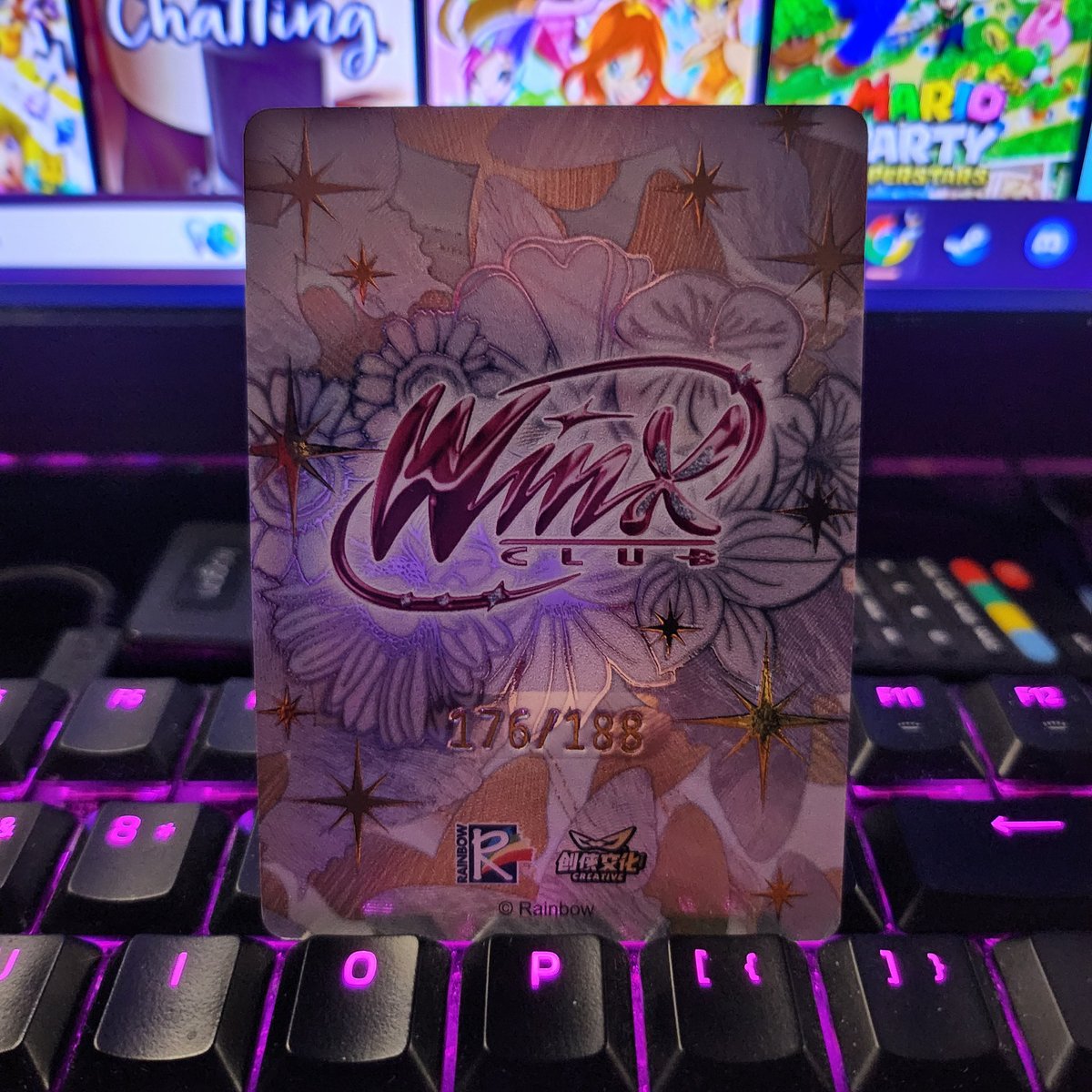 NinStarRose's tweet photo. #WinxClub x #ChuangXia #TradingCards! 🧚‍♀️ 🩵

This #promotion card is special! It's very limited &amp; now super #rare to get! This #Tecna card is number 176 of 188! 😍 I was very lucky to get one!

Watch pack openings on my #twitch streams! #WeAreTheWinx #Winx #Fairy #magicalemi https://t.co/jgj2sM2594