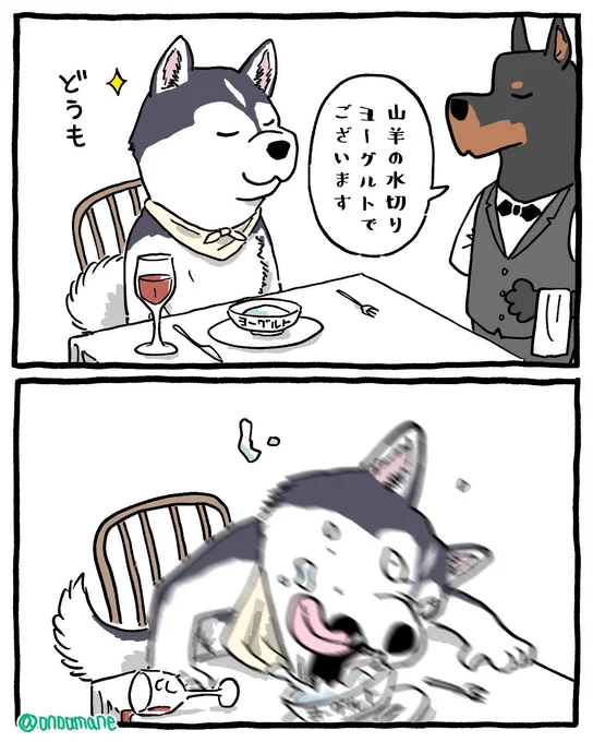 【再掲】紳士的なハスキー 