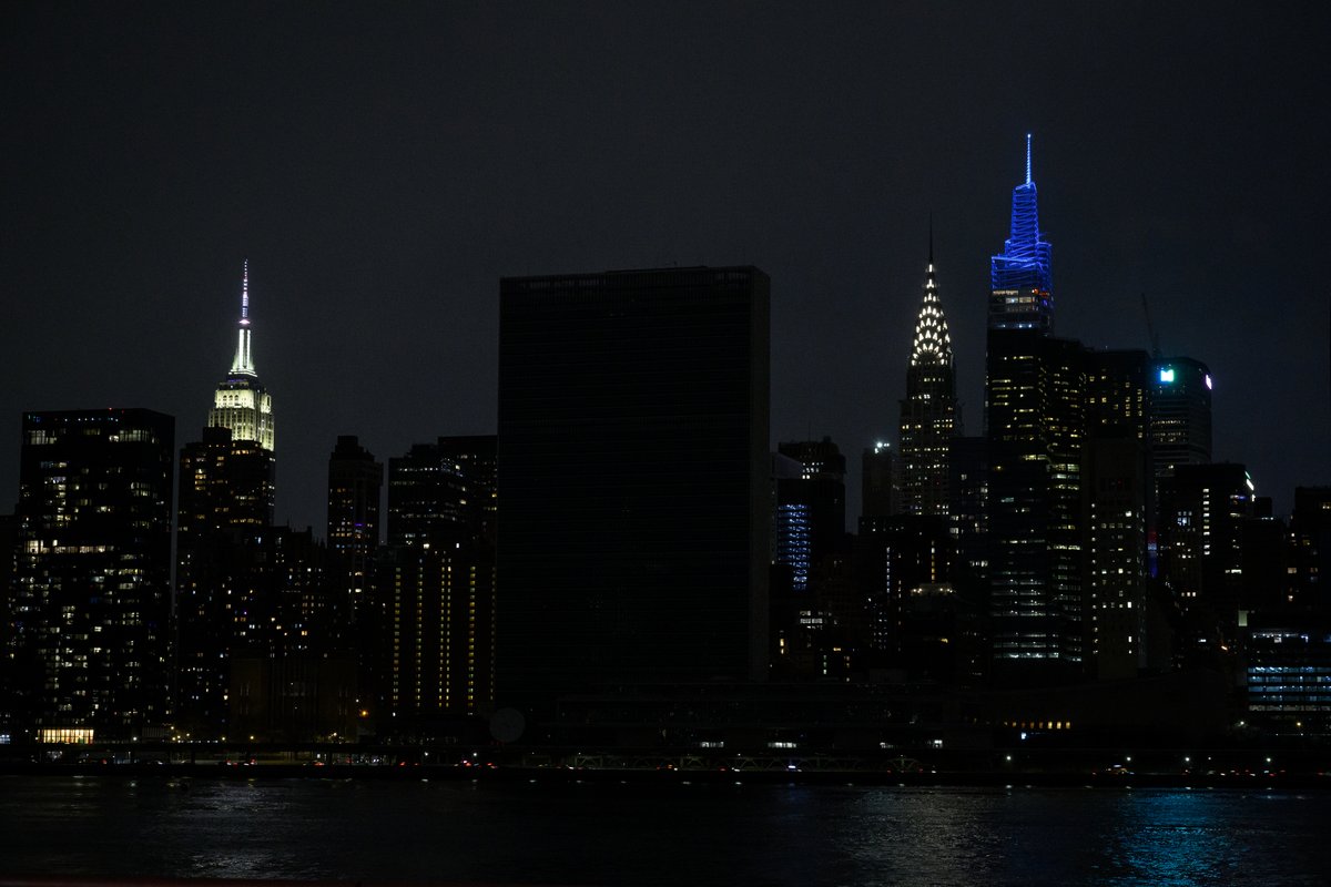 UN Headquarters in New York City went dark in support of Earth Hour on Saturday.

Around the globe, millions of people, businesses and landmarks set aside an hour to switch off their lights and call for greater efforts to protect our planet and shared future.