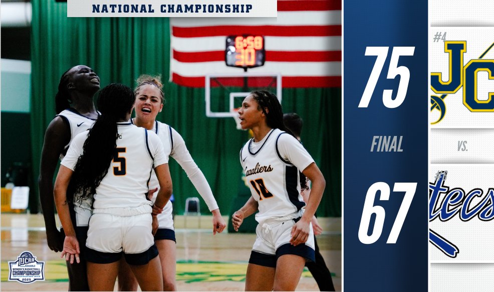 🏆The 2025 #NJCAABasketball DII Women's National Champions!

Johnson County picks up the 75-67 victory in Joplin, MO to claim this year's title.

njcaa.org/championships/…