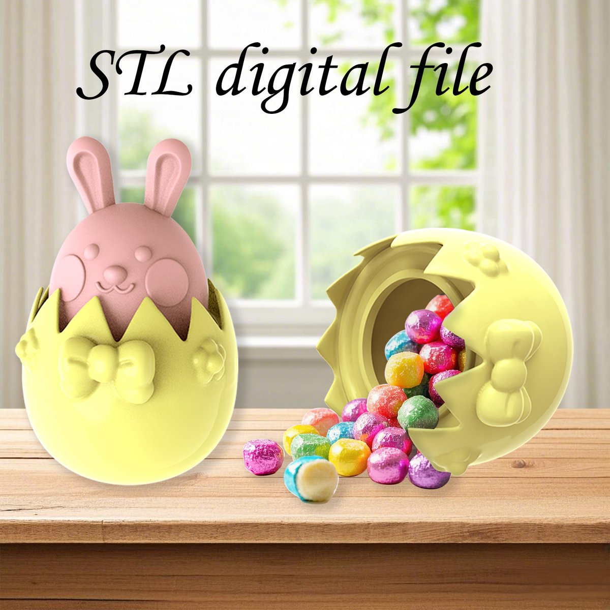 Design7thDim's tweet photo. Easter Bunny Egg STL File – 3D Printable Candy Holder, Butterfly Bunny Egg,  Gift, Digital Download for 3D Printing https://t.co/IS5v5DaMnF #3dprinting #easterstl #3dprinteasteregg #cute3dmodel #spring3dprint #easterbunnystl #digitaldownloadstl #3dprintablegift #easterdecoration https://t.co/ZxZAKZwWFX