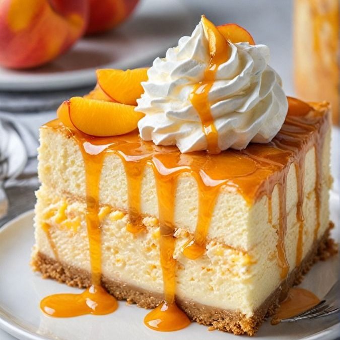 ann_ann886's tweet photo. Peach Cobbler Cheesecake https://t.co/pafJEB1FBp