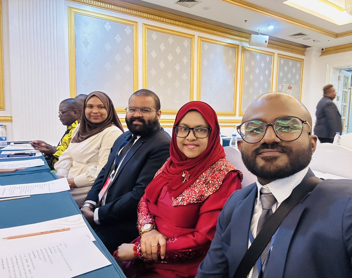 ShimAstral's tweet photo. We are honored to participate in the Seminar on Heads of Journalists Organizations for BRI Partner Countries. We extend our gratitude to the @ChinaEmbassy_MV for this invaluable opportunity. This seminar is highly informative, and we are gaining significant insights. https://t.co/4A0Hs8cb7V