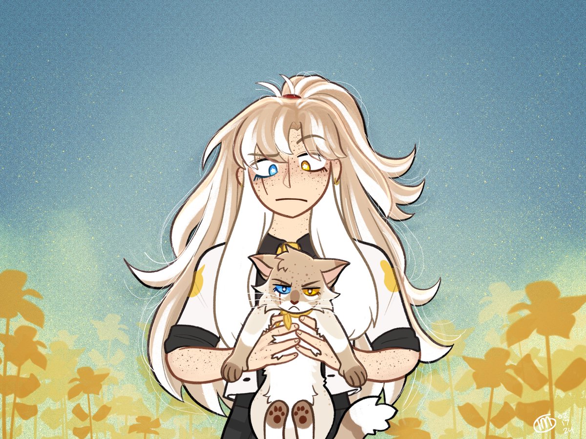 patchworktail's tweet image. ocs change &amp;amp; grow from dead cat npc to fully fleshed out person 🐈

#illustration #oc