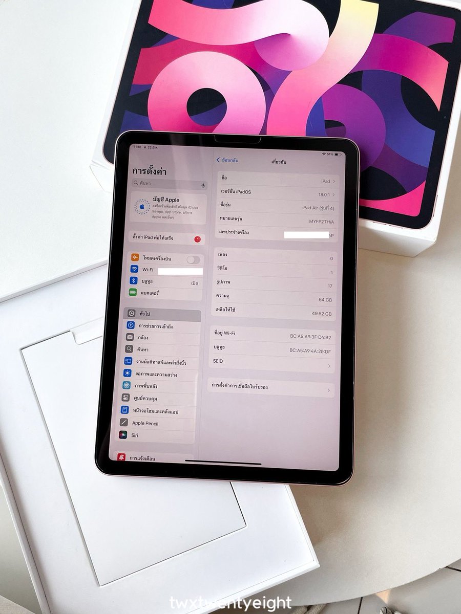 twxtwentyeight's tweet photo. 🐇 ໒꒱ iPad Air4 64g th wifi🐠 ̼ 🫧

สแกนนิ้วได้ปกติ ใช้งานได้ปกติ ดาวน์ 5,990 รับเครื่อง อุปกรณ์มีชุดชาร์จ+กล่อง🏡 * ꒱

#mmให้ผ่อนดาวน์ #ไอแพดมือ2 #ไอแพดมือสอง #ไอแพดเพื่อการศึกษา #ไอแพด #ส่งต่อไอแพด #ไอแพดแอร์4 #ipadมือ2 #ipadเพื่อการศึกษา https://t.co/vLEnbIZl6w