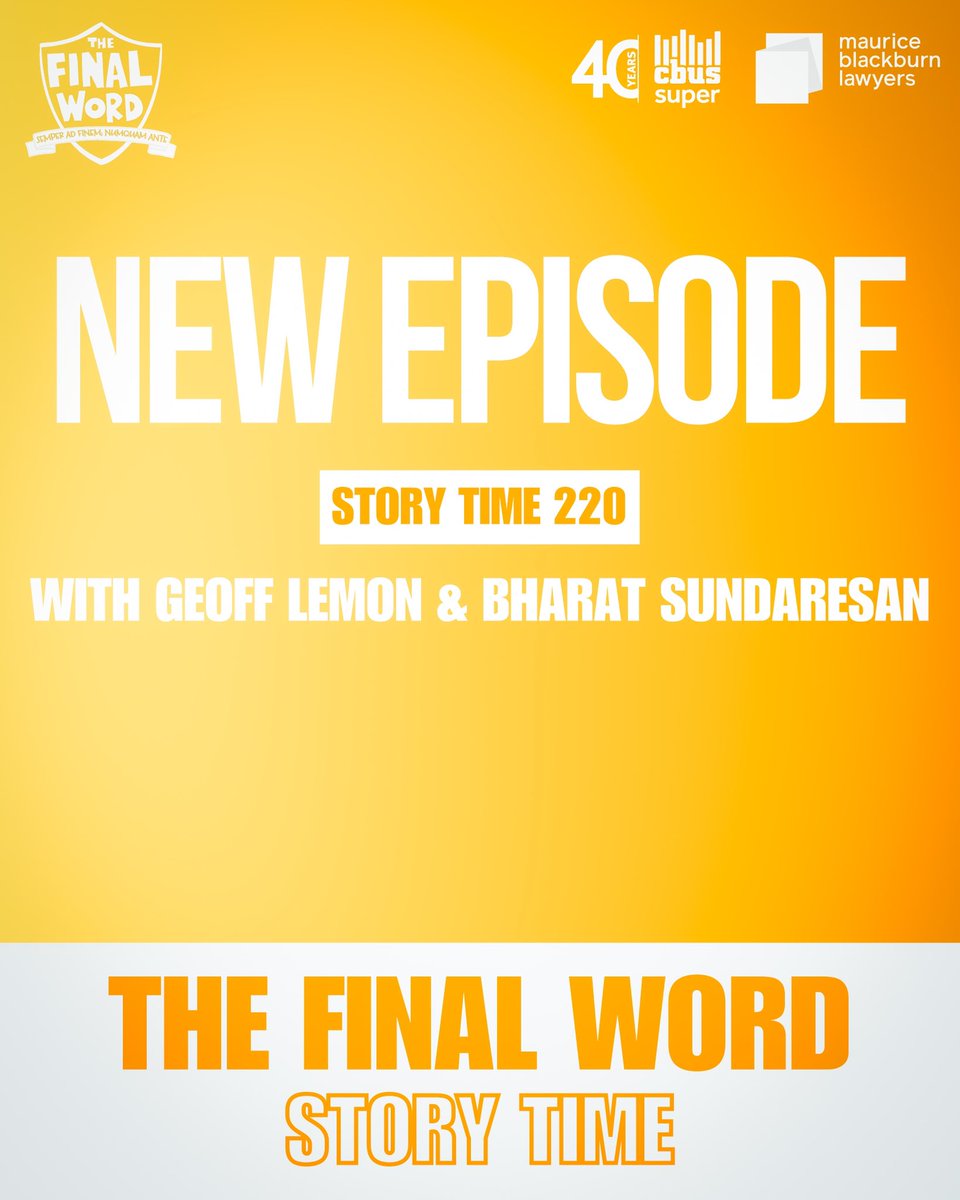 Final_Word_Pod's tweet image. Your Nerd Pledge numbers this week:

5.93 - Rama Subramanian
8.05 - Michael Holden
6.26 - Cam Tero
3.39 - Nick Mildenhall
3.01 - Matthias Hine

#FinalWord 🏏