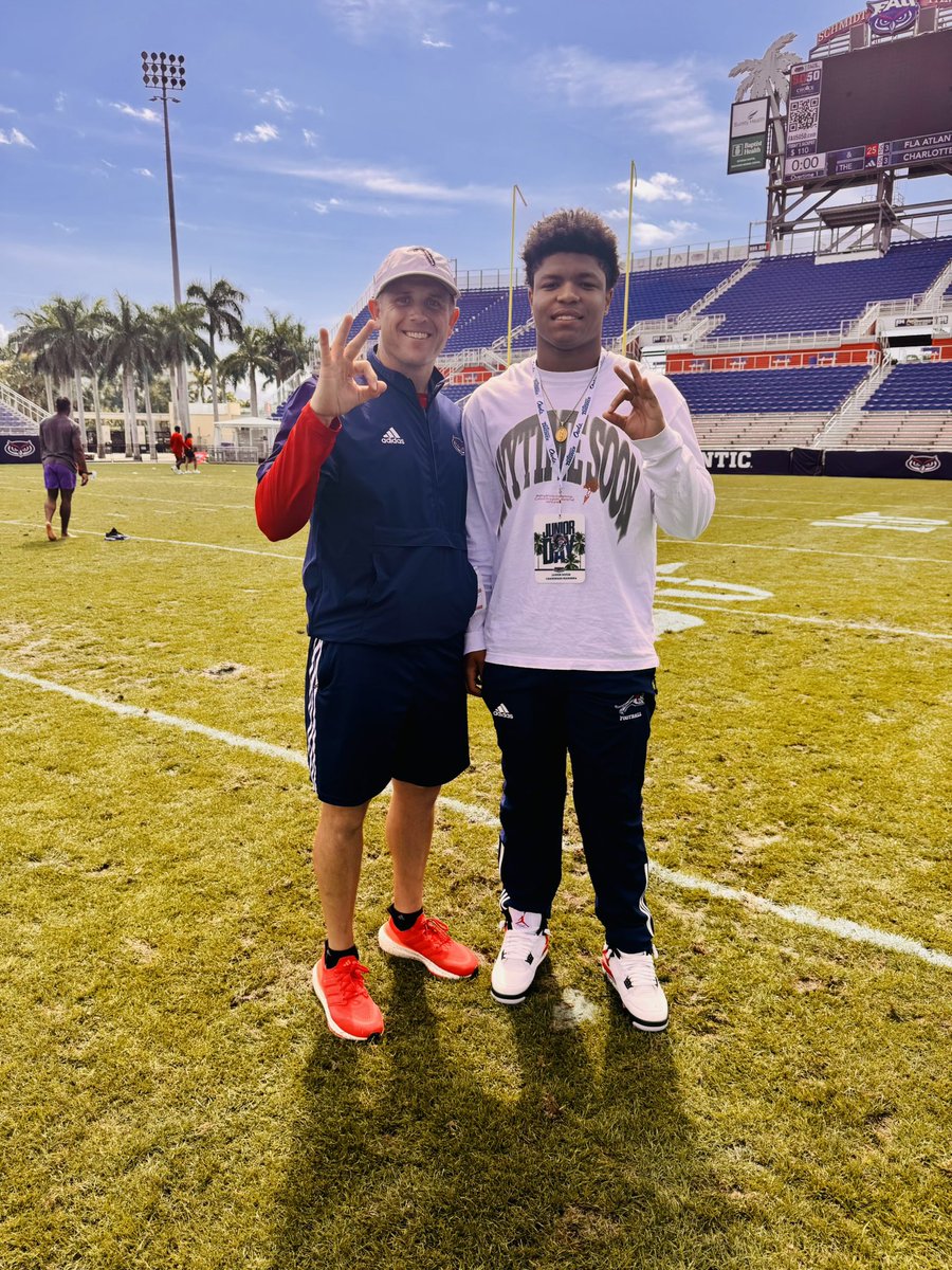 Jaiden Roper (@jaiden8roper) on Twitter photo Thank you <a href="/FAUFootball/">Florida Atlantic Football</a> <a href="/FAU_Recruiting/">FAU Football Recruiting</a> for a great Junior day and conversations! <a href="/CoachBLacy/">CoachBLacy</a> <a href="/CoachSchwanz/">Coach Aaron Schwanz</a> <a href="/BrettDewhurst/">Brett Dewhurst</a> <a href="/JohnGarcia_Jr/">John Garcia, Jr.</a> <a href="/PrepRedzoneFL/">Prep Redzone Florida</a> <a href="/Rivals/">Rivals</a> <a href="/On3Recruits/">On3 Recruits</a> <a href="/247Sports/">247Sports</a> Thank you <a href="/FAUFootball/">Florida Atlantic Football</a> <a href="/FAU_Recruiting/">FAU Football Recruiting</a> for a great Junior day and conversations! <a href="/CoachBLacy/">CoachBLacy</a> <a href="/CoachSchwanz/">Coach Aaron Schwanz</a> <a href="/BrettDewhurst/">Brett Dewhurst</a> <a href="/JohnGarcia_Jr/">John Garcia, Jr.</a> <a href="/PrepRedzoneFL/">Prep Redzone Florida</a> <a href="/Rivals/">Rivals</a> <a href="/On3Recruits/">On3 Recruits</a> <a href="/247Sports/">247Sports</a>