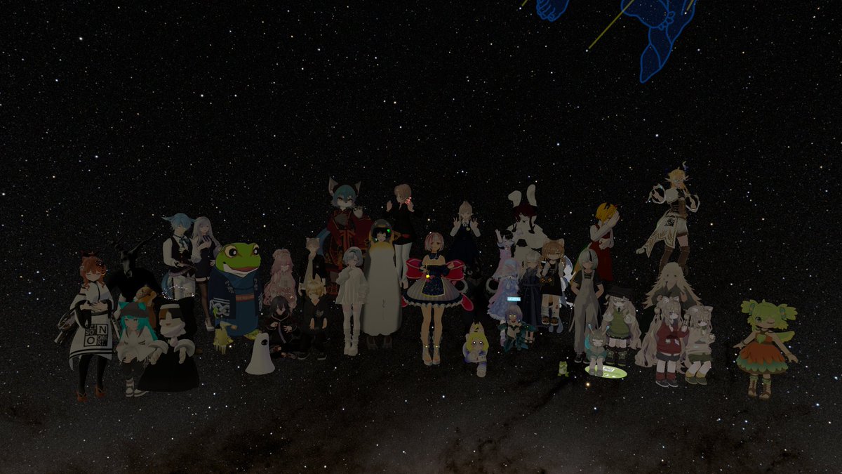VRC02934813's tweet photo. 昨夜はご来場ありがとうございました!
星空朗読・VR演劇・Bar・演奏……とセイオワの魅力たっぷりな2時間でした♪
今回はCloudFesにお招きいただきありがとうございました。通常開催時にもまた来てくださいね!
#セイオワプラネタリウム #Bar_Etoilume #セイオワ #CloudFes #VRCCF https://t.co/h0aPbOnSS5