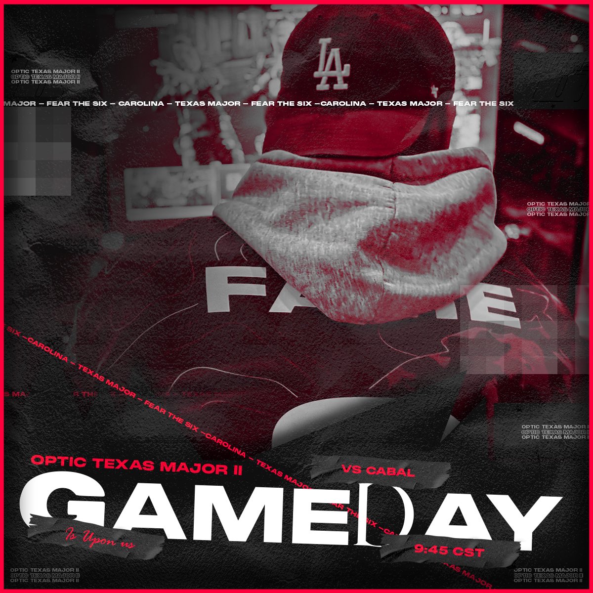 6FCarolina's tweet photo. Next match for T8 let’s get it!

🆚 @CABALGGs 
⏰945 CST
📺 https://t.co/38XnJ42xsc

#BEAFIGURE #FEARTHE6 https://t.co/DVcao5lUI7