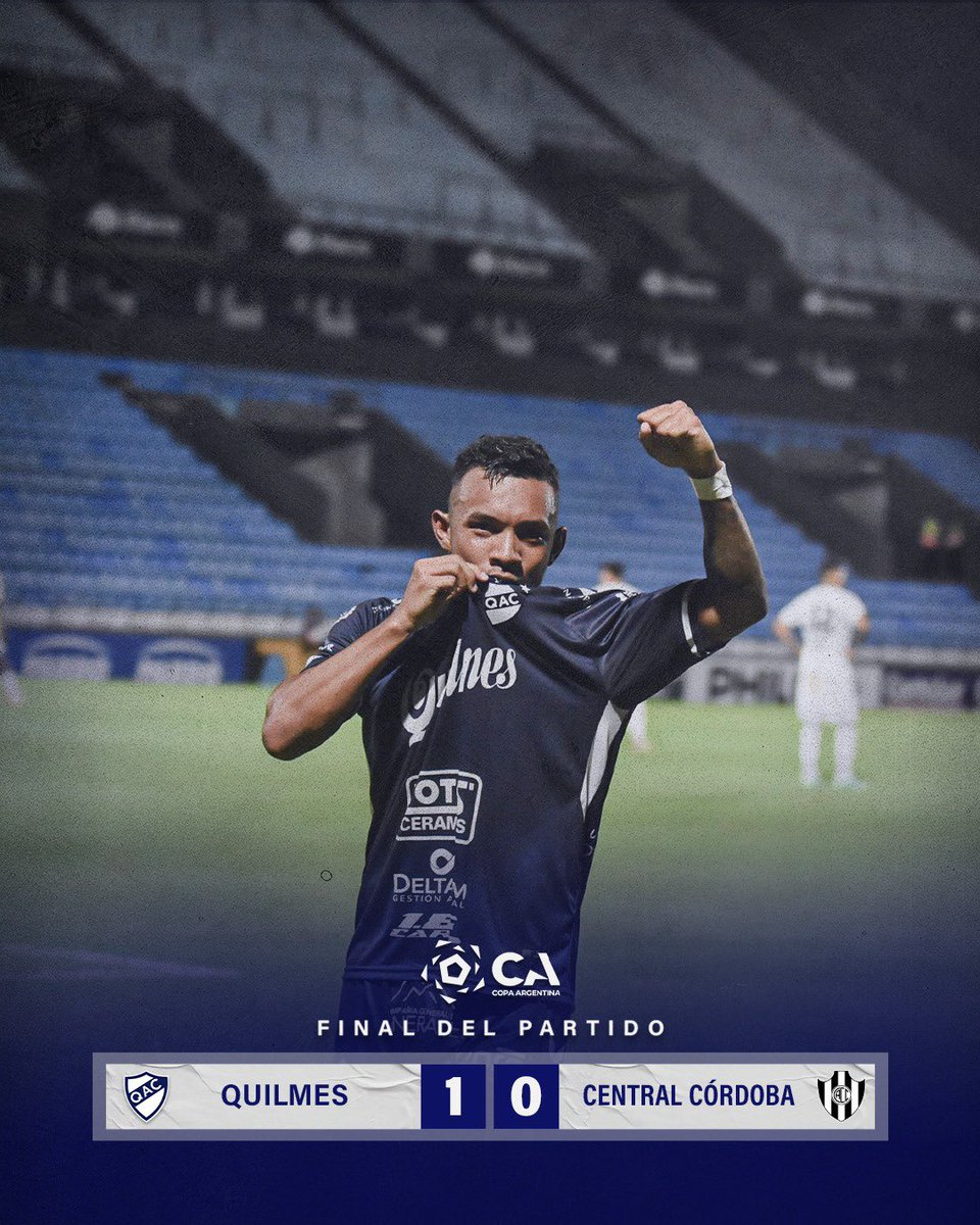𝐂𝐨𝐩𝐚 𝐀𝐫𝐠𝐞𝐧𝐭𝐢𝐧𝐚 🏆

🔚¡𝐅𝐢𝐧𝐚𝐥 𝐝𝐞𝐥 𝐩𝐚𝐫𝐭𝐢𝐝𝐨!

¡𝐆𝐀𝐍𝐎́ 𝐐𝐔𝐈𝐋𝐌𝐄𝐄𝐄𝐄𝐒! 🍻

✅ Con gol de Camilo Machado el Cervecero derrotó al último campeón y clasificó a 16avos. 

#DaleQuilmes 👊🏻