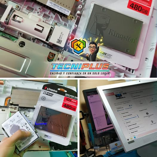 😍 Activos al pie del cañón!
Luego de un fallo de HDD, potenciamos con SSD <a href="/KingstonLatam/">Kingston Latam</a>  velocidad x10 🚀
All in one <a href="/LenovoLatam/">Lenovo LATAM</a> + instalación de aplicativos

Síguenos en instagram.com/tecniplus.ec ❤️