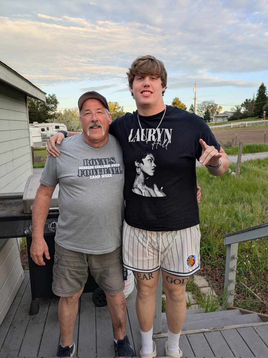 Check out the University of Nevada Offensive Lineman came to visit his old coach today... Great to see you RJ! #missionprepfootball #nevadafootball