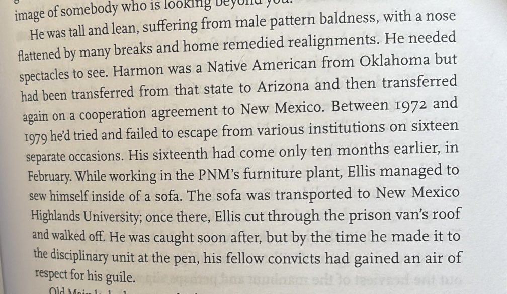 alexnpress's tweet image. from the prelude but I’m in awe of this guy escaping prison by sewing himself inside a sofa