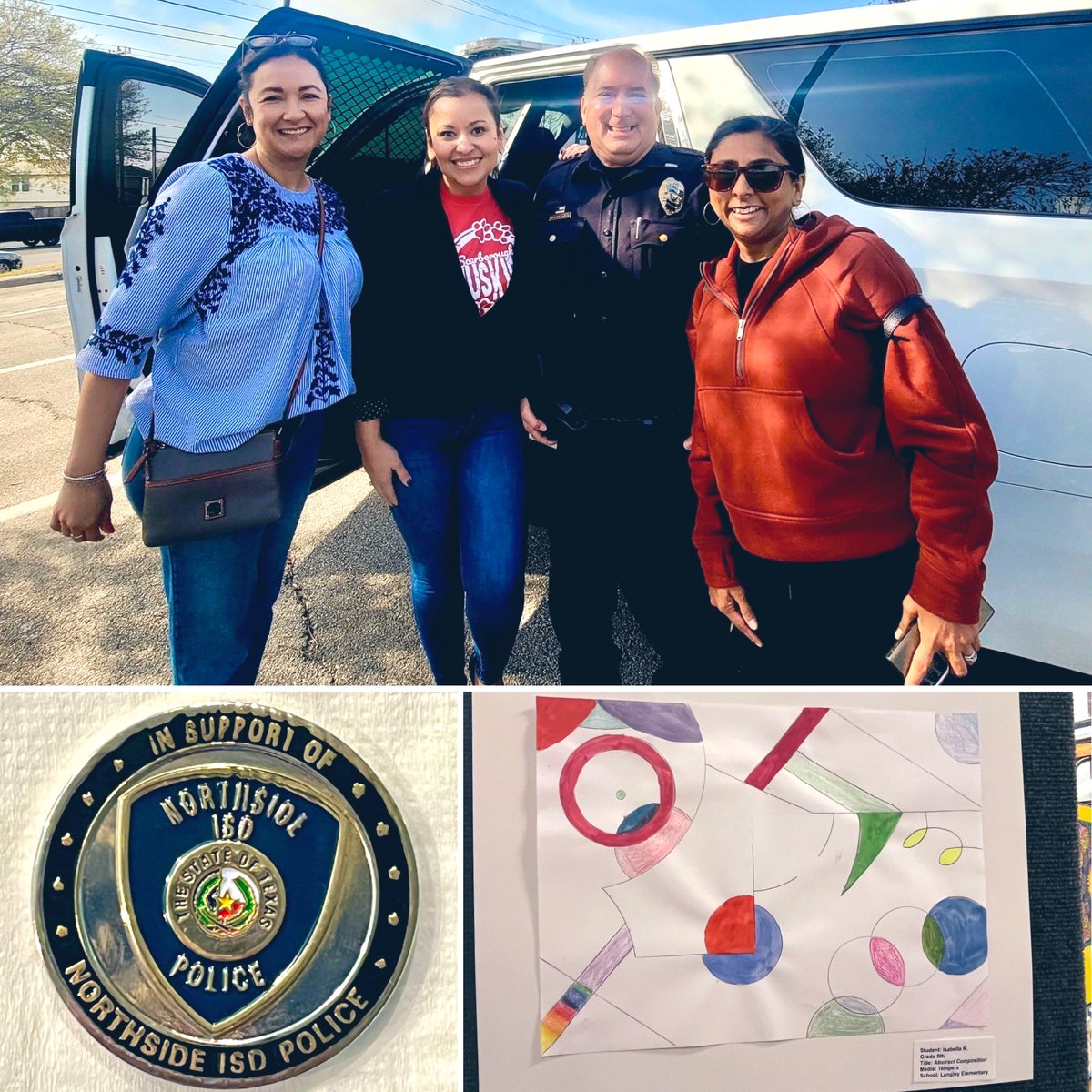 MomWantsToNap's tweet image. We had a field trip for Leadership Northside today to Los Leones, 2 school tours, and getting coined by @NISDPoliceDept Chief. I needed a nap after a jam packed day!