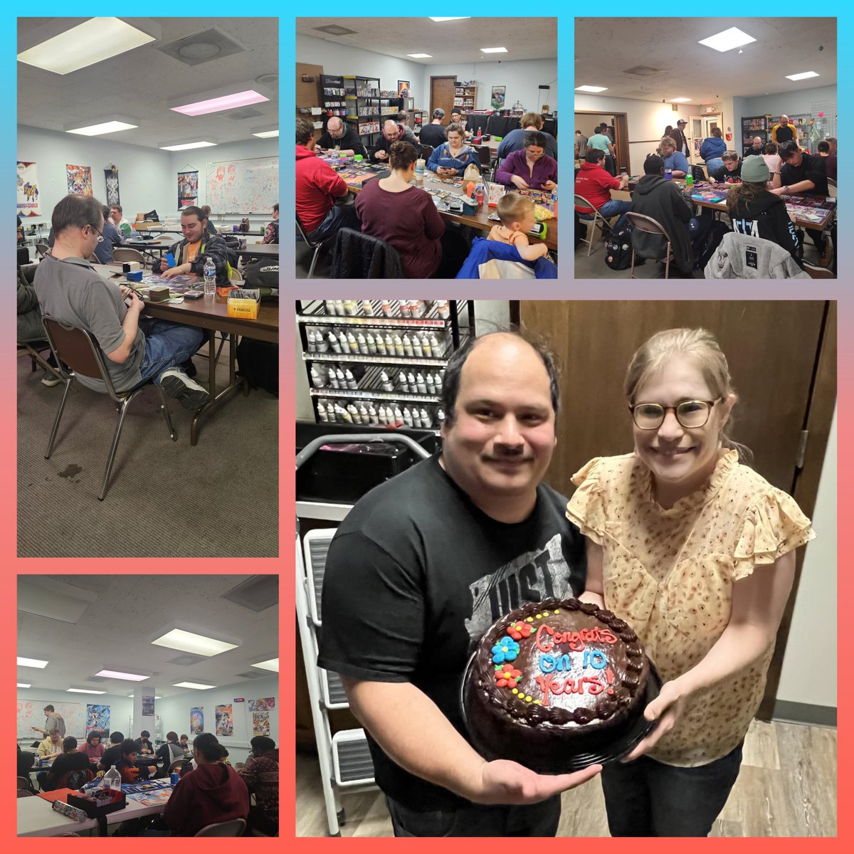 TDGWI's tweet image. We want to just say THANK YOU!!! 
For celebrating 10 years with us
This wasn't just an accomplishment for just Christine and Dan. This is an accomplishment for our gaming family.
Not sure what the future holds but this ride will continue for as long as we can. 
We love you all.